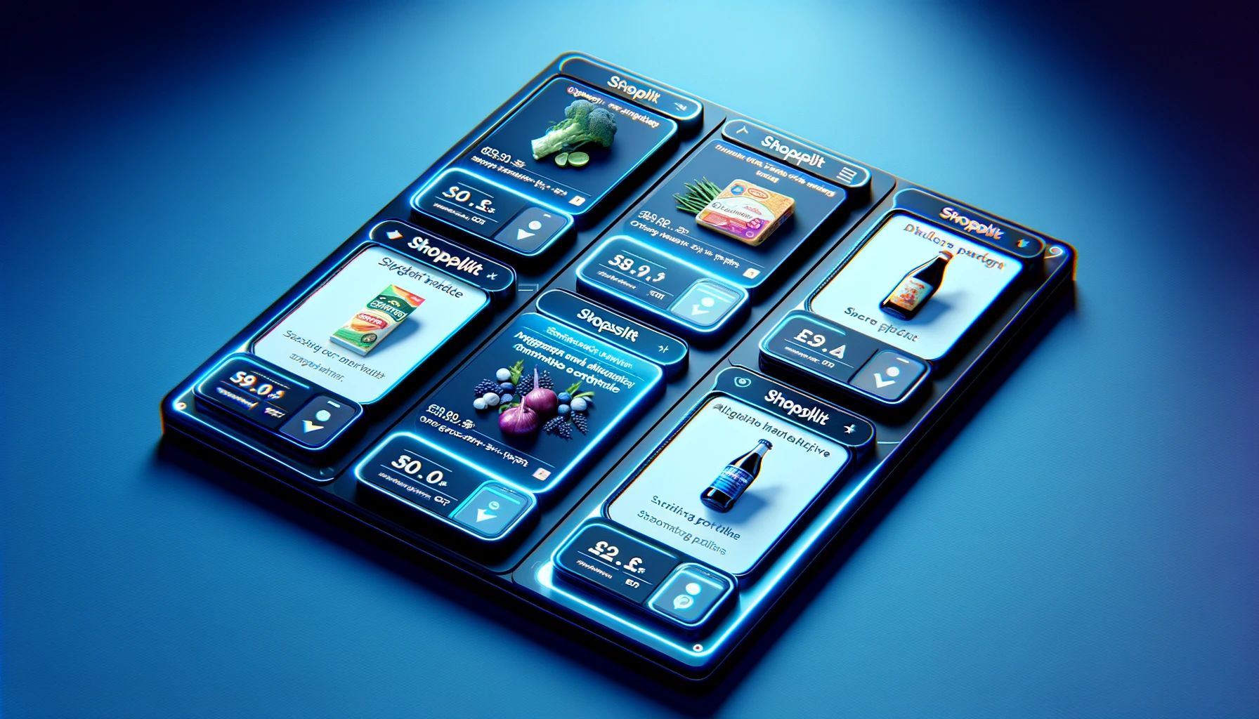 Shopsplit platform concept background