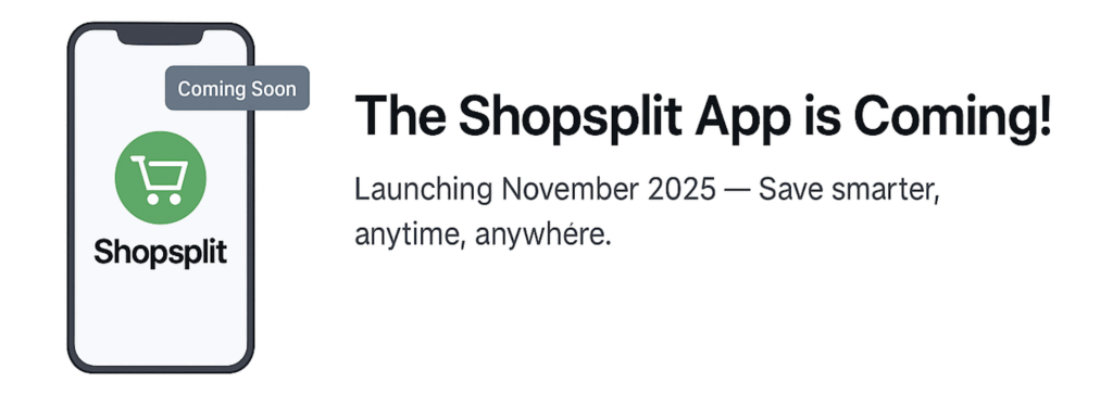 Shopsplit App is Coming in November 2025
